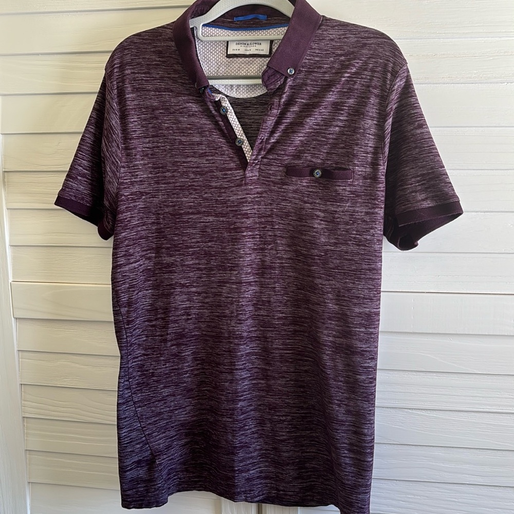 Denim & Flower men’s polo by Ricky Singh